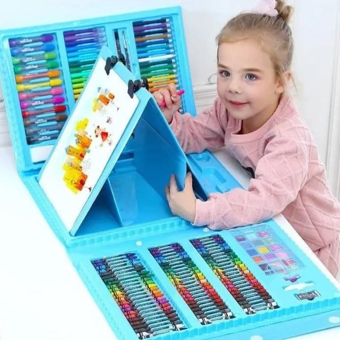 

Original Crayon Set 150Pcs Anak Cat Air Mewarnai Anak Set Gambar Anak Mengganbar Anak Pensil Warna Set Diskon