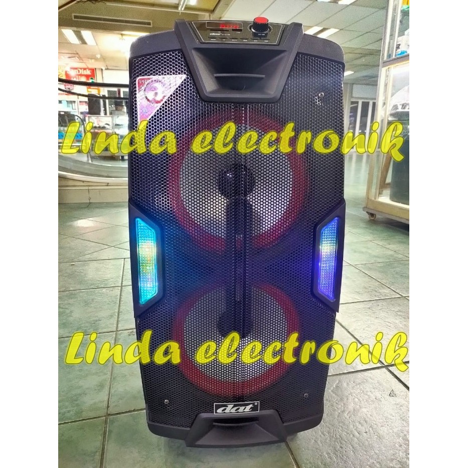 SPEAKER PORTABLE MEETING DAT DT 2120 10 INCH x 2 DAT DT2120 ORIGINAL Terbaru Berkualitas