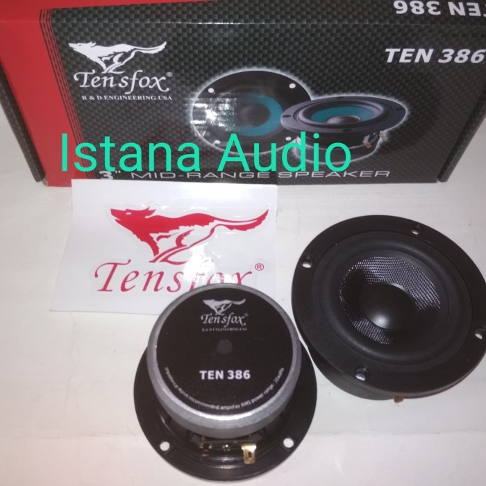 TWEETER MIDRANGE TENSFOX 3"TEN 386 SEPASANG Terbaru Berkualitas