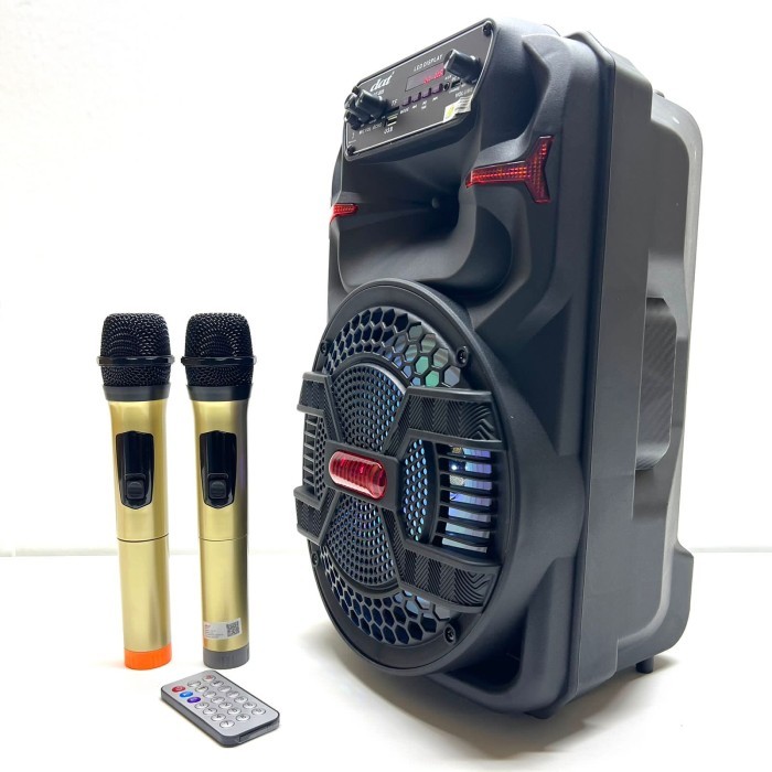 Speaker Portable Wirelesss Dat DT 809 Original 8 inch Bluetooth Terbaru Berkualitas