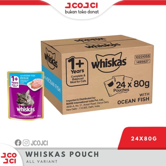 Whiskas Pouch Dus All Variant / Whiskas Pouch Junior Dus Isi 24 Sachet