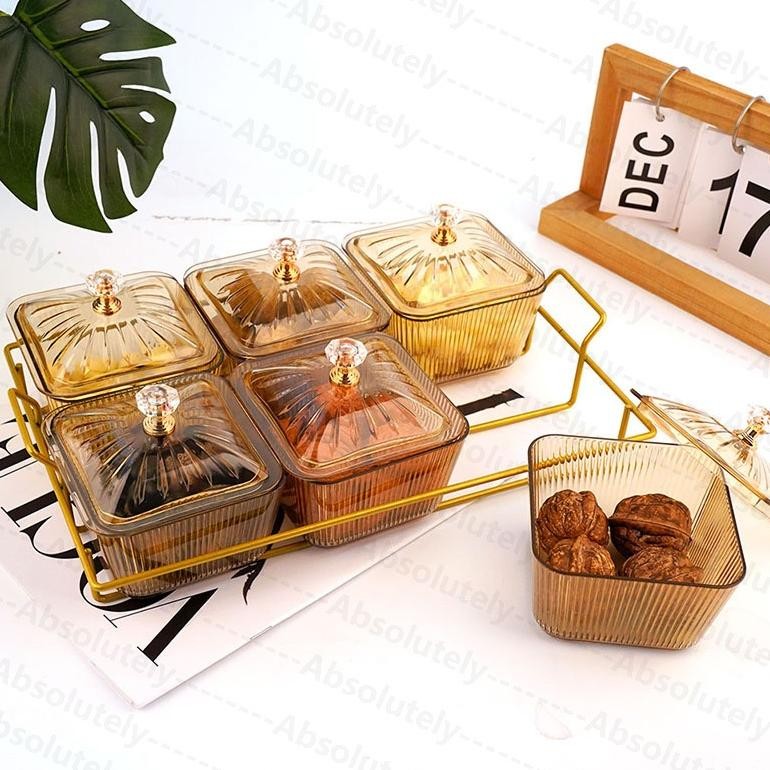 Termurah 2In1/3In1/4In1/6In1 Toples Akrilik Aesthetic Toples Set Toples Mewah Toples Makanan Ringan 