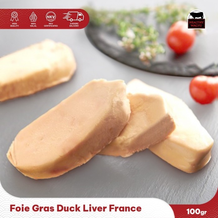 Foie Gras Duck Liver Hati Angsa Import France 100 Gram