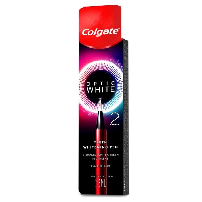 COLGATE Optic White O2 Teeth Whitening Pen Impor