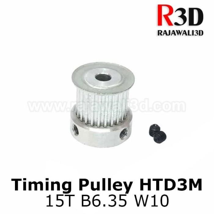 HTD3M TIming Pulley 15 Teeth Bore 6.35mm Belt 10mm