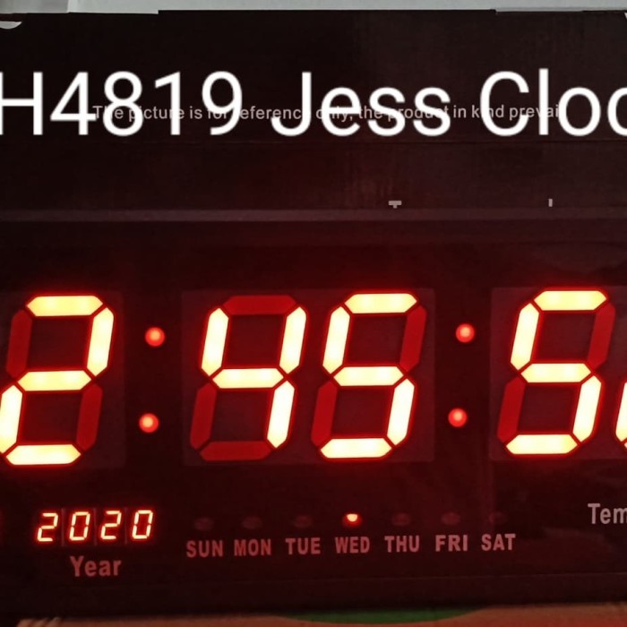 Jh4819 Jam Dinding Digital Listrik.