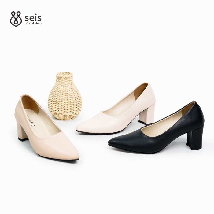 Seis Vomo Pantopel Wanita Sepatu Heels Wanita Hak 7 Cm