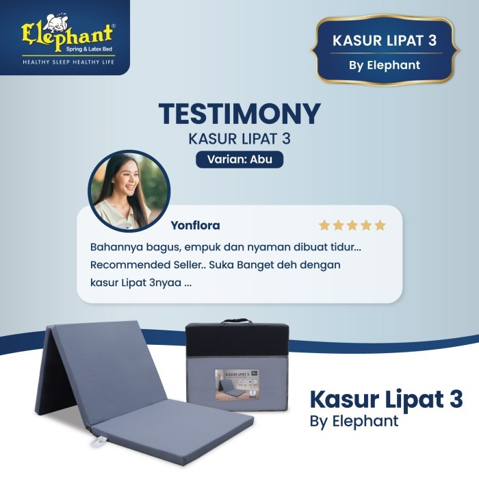 Kasur Lantai Lipat Tiga Elephant