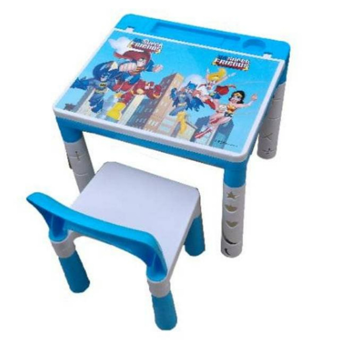 Meja Belajar Plastik Anak + Kursi Akako