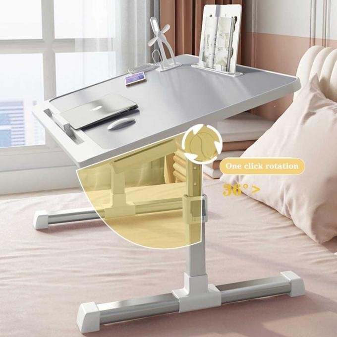 Meja Lipat Laptop Belajar Foldable Bed Table Adjustable Tinggi 27-40Cm Sandirastore41