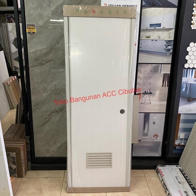 Pintu Pvc Kamar Mandi Phoenix 70X195 Putih Only 89Jhiuyw0P