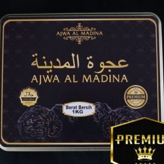 

kurma ajwa premium 1 kg kemasan kaleng