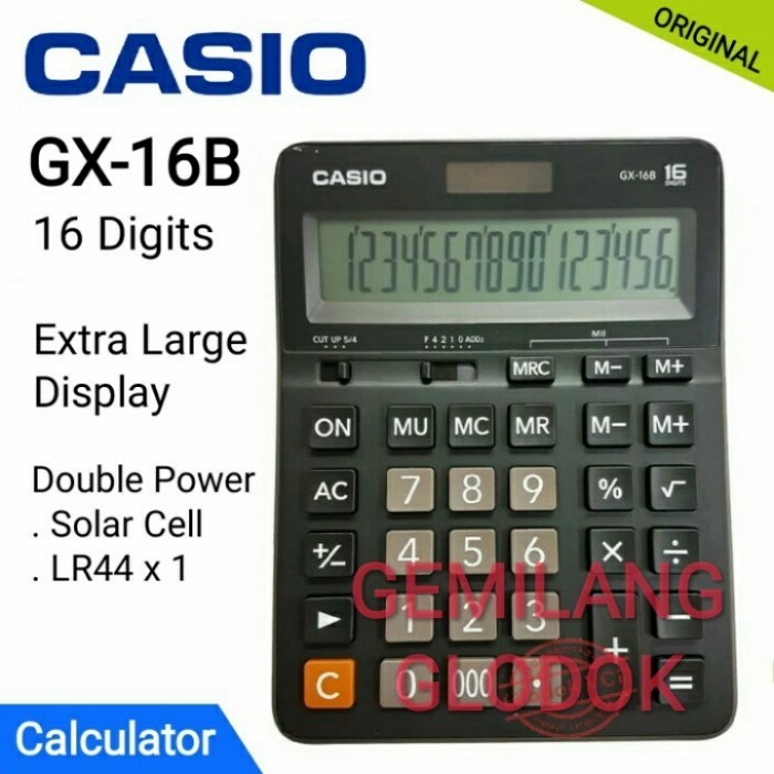 

Casio Gx-16B Gx 16B New Kalkulator/ Calculator 16 Digits Gx16B
