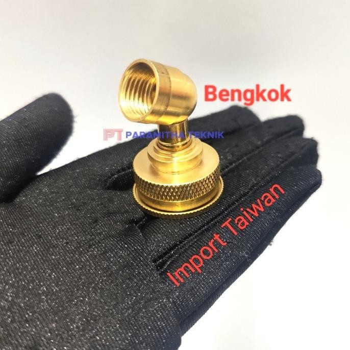 Terjangkau Nozzle Sprayer Kabut Kuningan Bengkok Elektrik 4 Lubang Import Taiwan