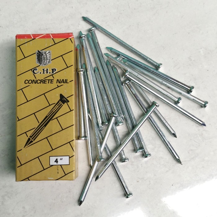 (:(:(:(] PAKU BETON 10CM PAKU BETON TEMBOK PUTIH GALVANIS 100MM 4INCH