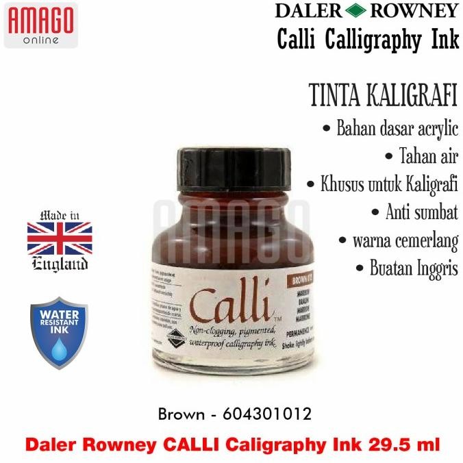 

BISA E-FAKTUR! Daler Rowney - CALLI - Calligraphy Ink 29.5ml - Brown - 604301012