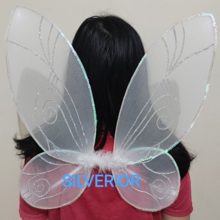 Sayap Pentas Kupu Kupu Butterfly Wings Putih