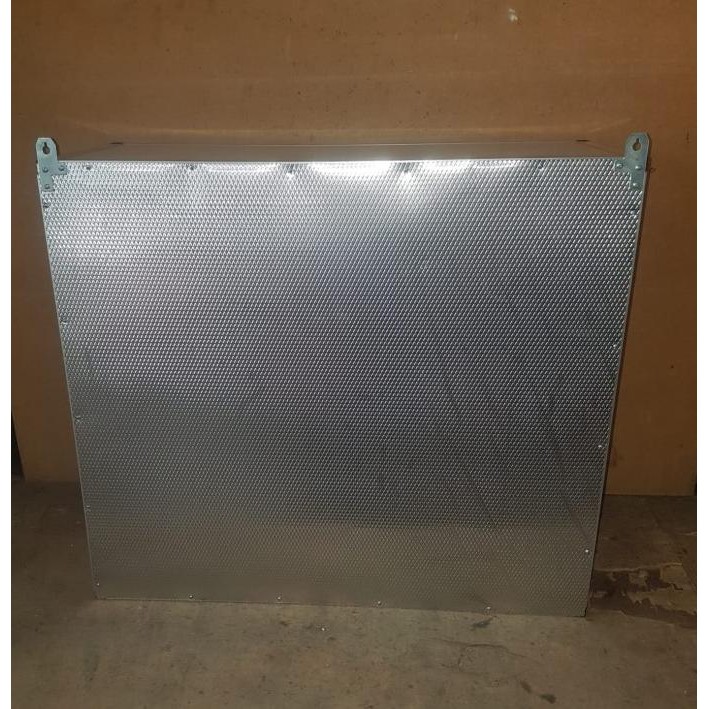 Rak Gantung Lemari Dapur Kitchen Set Atas Aluminium Kaca 2 Pintu Polos Sabdapramuji