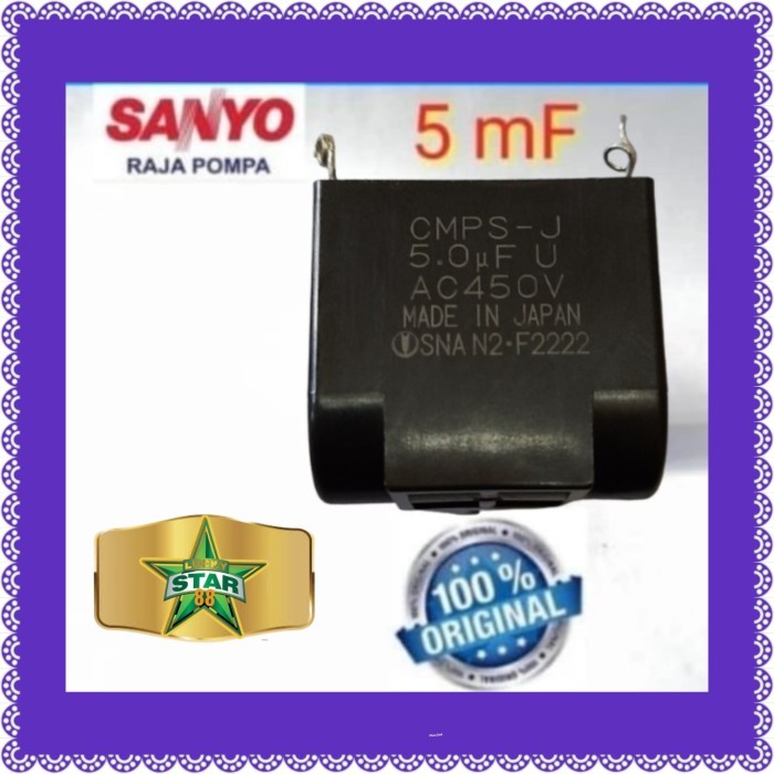 CAPASITOR POMPA AIR 125 WATT SANYO PH 125 A PANASONIC GP 129 KODE 231