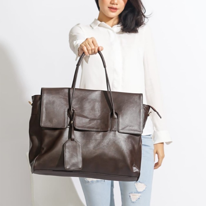 TAS LAPTOP 14 INCH WANITA BASIC TOTE BAG TAS LAPTOP KULIT KODE 12