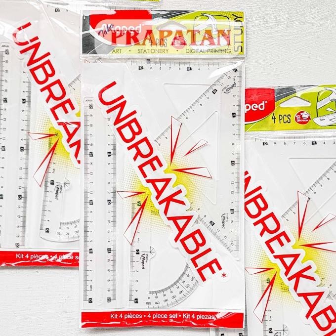 

:::::::] Penggaris Medium Set Maped Unbreakable DRAF981872 | Ruler Set