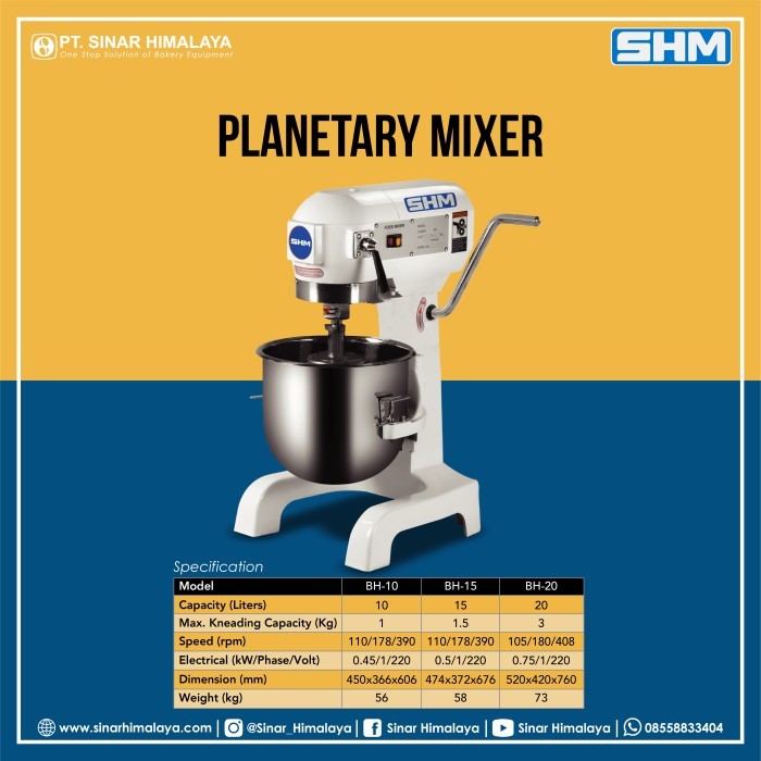BH-15 PLANETARY MIXER - MIXER ROTI