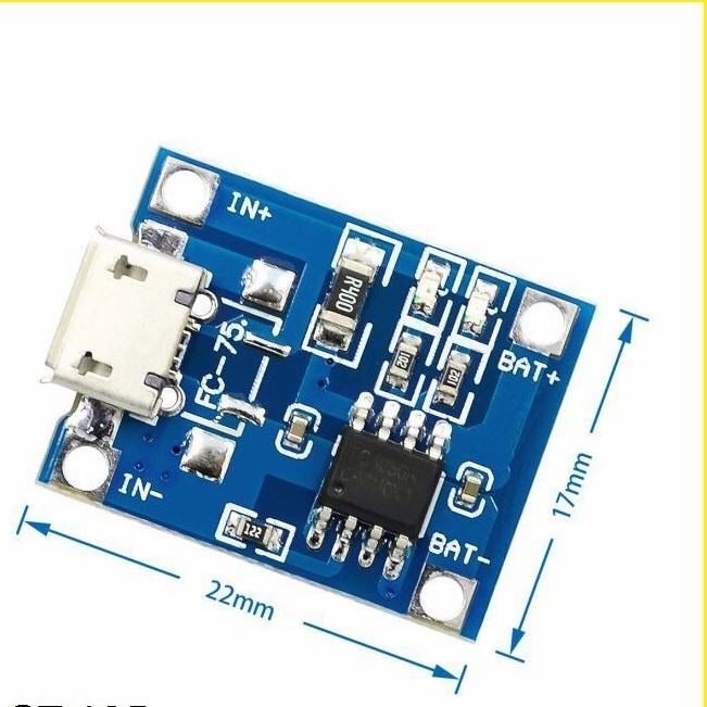 EKSLUSIF KIT MODUL TP4056 CHARGER BATERAI 18650 BATRE LI ION BA KODE 275