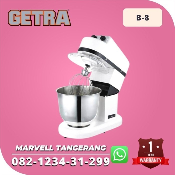 PLANETARY MIXER GETRA B 8 MIXER ADONAN ROTI KUE TELUR 8 LITER