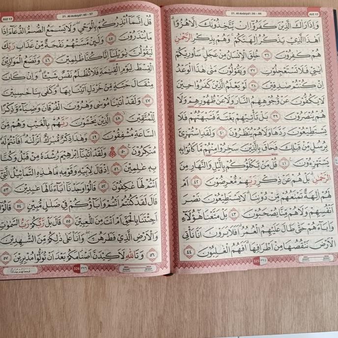 Alquran Utsmani Lansia Non Terjemah, Alquran Manula Jumbo Utsmani A3 Terlaris