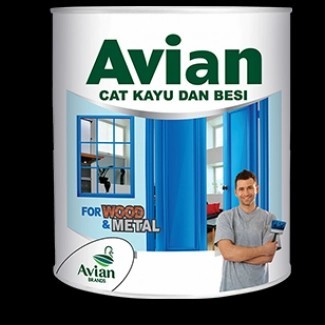 CAT MINYAK AVIAN 1KG (WARNA HITAM/PUTIH)