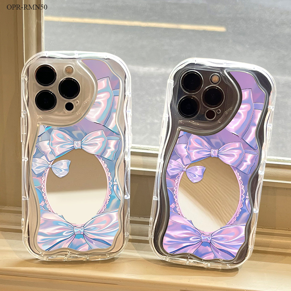 Realme Narzo 50 50A 20 30A N53 Note 50 50i Prime Pro 5G Untuk Hp Mirror Casing Phone Case Cermin Kes