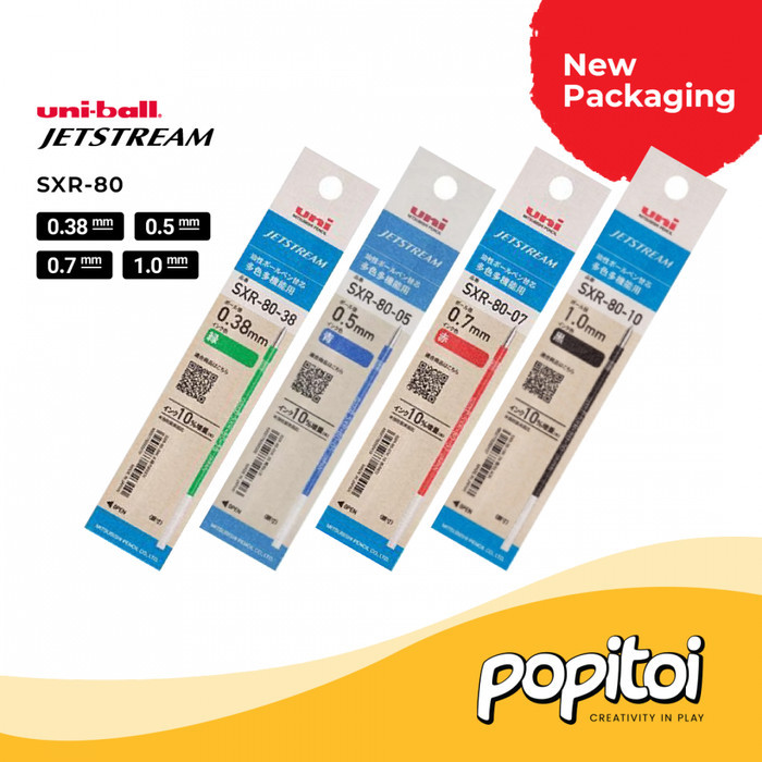 

LIMITED EDITION UNI BALL JETSTREAM SXR-80 REFILL 0.38 0.5 0.7 1.0 MM UNIBALL ISI ULANG KODE 266