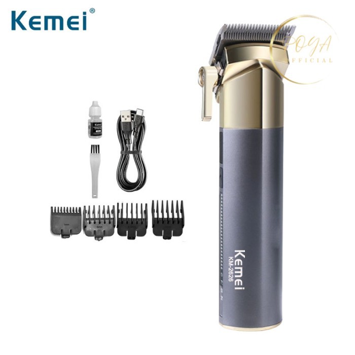 Mesin Cukur Rambut Cas KEMEI KM 2626 Cukuran Rambut Elektrik Original