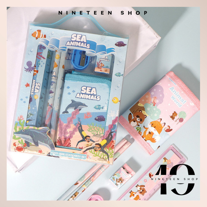

S5926 Stationery Set / Alat Tulis Set 6 in 1 Hadiah Souvenir
