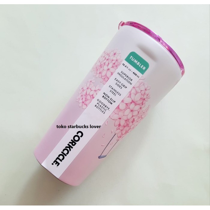Starbucks Corkcicle Tumbler Stainless 450 ml Pearlized Sakura