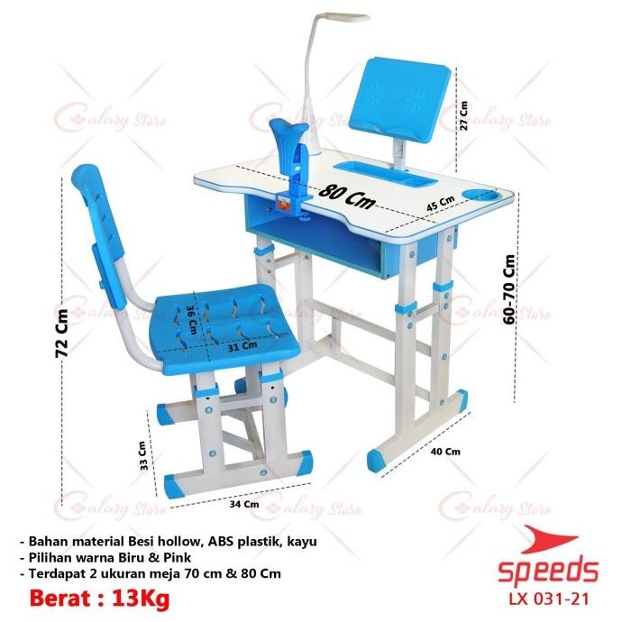 Spesial Meja Belajar Anak Meja Kursi Belajar Meja Tulis Portable Speeds 031-21