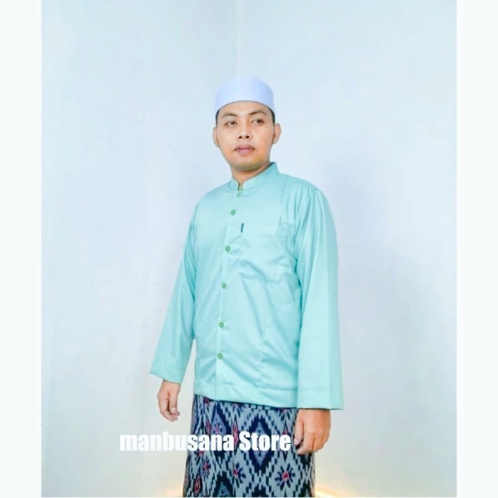 BERGARANSI GROSIR BAJU KOKO HAIBAH KOKO POLOS KOKO PUTIH BAJU PUTIH KOKO HABIB KODE 519