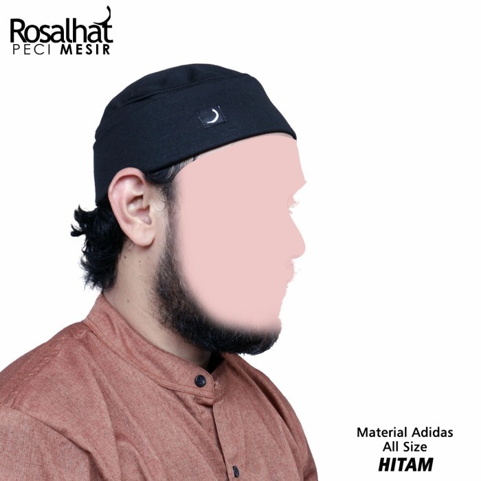 TERBAIK PECI MESIR - HITAM MERAH / ROSAL HAT/ PECI PAKISTAN / TOPI MUSLIM KODE 501