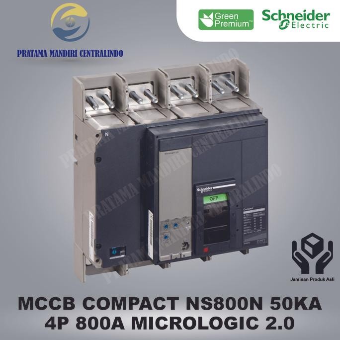 Diskon Mccb Schneider Compact 4P 800A 50Ka Ns800N Micrologic 2.0 33469