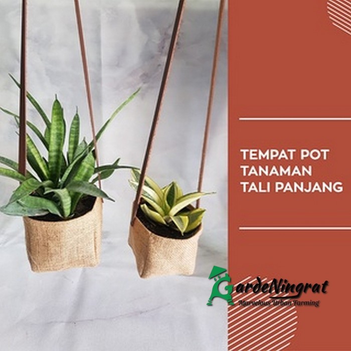 BERKUALITAS KERANJANG KARUNG GONI / HAMPERS ANYAMAN COVER POT TANAMAN HIAS KODE 468