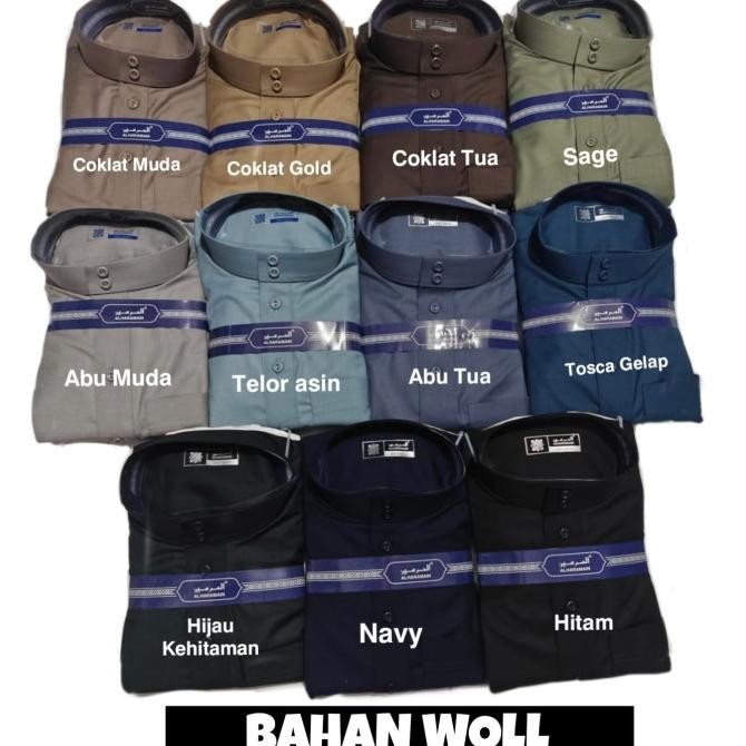 Jubah Pria Muslim Al Haramain Woll Polos Premium import vietnam Best Seller