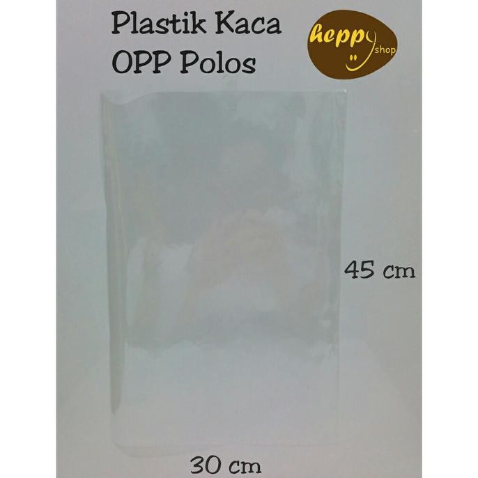 

hanya disini] 30 cm x 45 cm Plastik Kaca OPP Bening Polos Plastik Parcel
