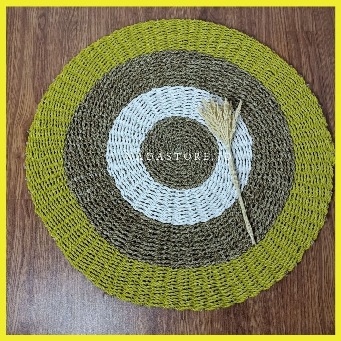 Karpet Bulat / Karpet Anyaman / Rug Bulat 80 Cm Termurah Harga Promo