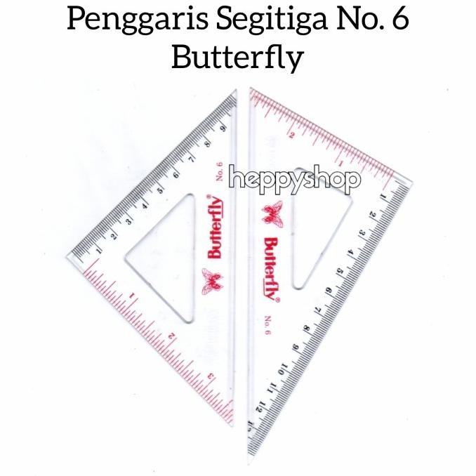 

,,,,,,,] Penggaris Segitiga No. 6 Butterfly