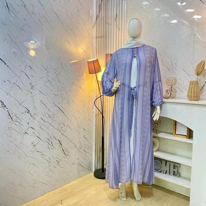 Pastelo Athena Series By Juragan Gamis Motif Cantik Abaya Muslimah Inner Dan Outer Terpisah Ceruty L