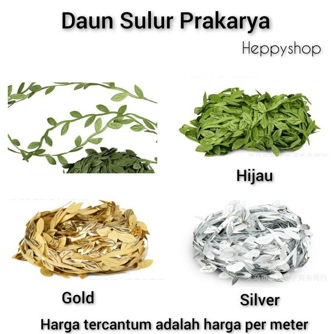 Ready...Ready...Ready...] Daun Sulur Prakarya, Daun Kecil Panjang Lilit Rambat
