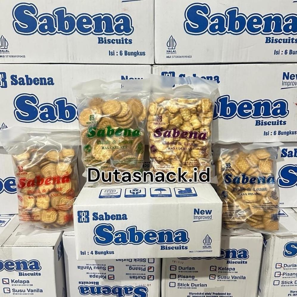

VD08 SABENA BISKUIT NEW isi 4 kantong 4 rasa biscuits MIX total 1 Kilogram [ Creator 3] Berkualitas