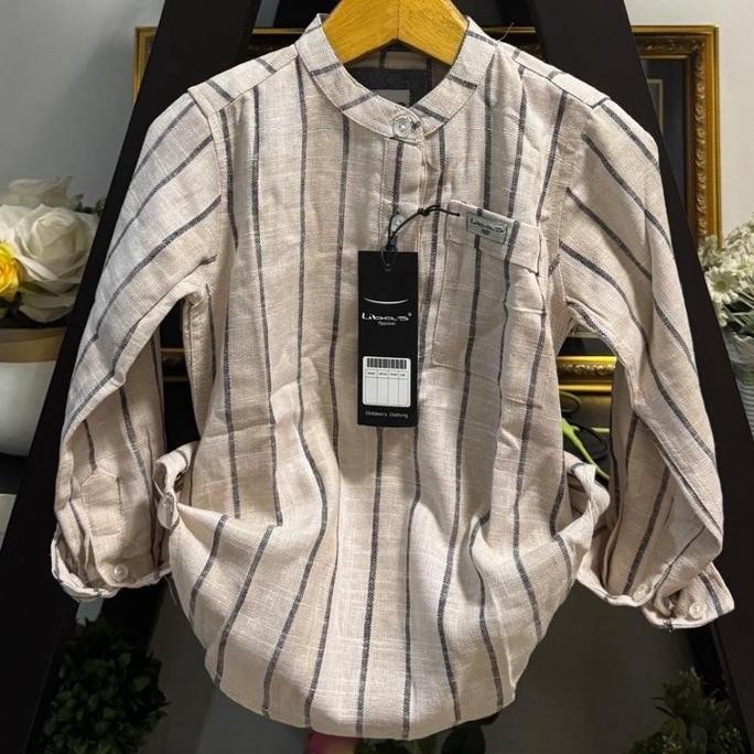 KURTA MOTIF SALUR ANAK LENGAN PANJANG MERK LIBAS BAJU KOKO ANAK KIDS LEBARAN 2025 BUSANA MUSLIM KEME