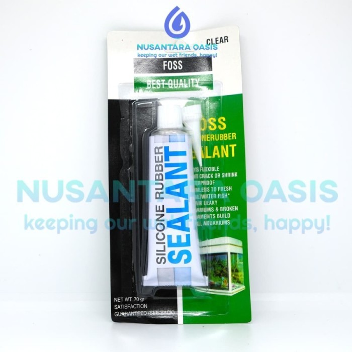 TERPERCAYA LEM SEALANT SILICON AQUARIUM MERK FOSS