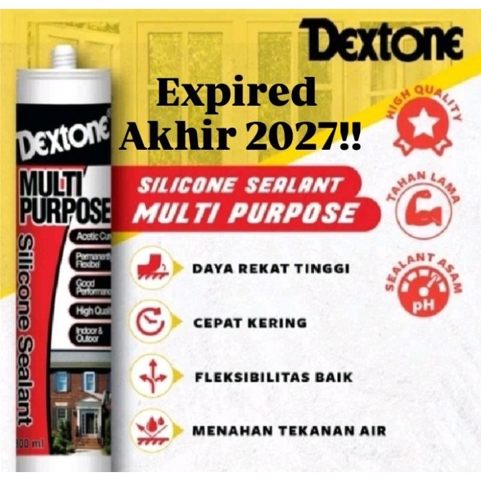 TERMURAH Lem Sealant Botol Brown Dextone / Lem Kaca Coklat Dexton /